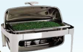 chafing dish stainless steel rolltop
