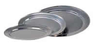 serving platter oval stainless steel
